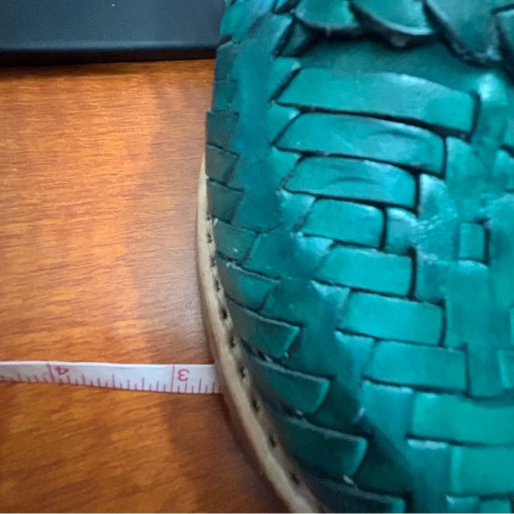 Rare Women's Leather Slip-On Huarache Mexican Sandals - Picture 13 of 16